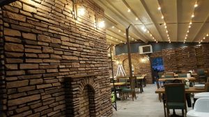 Dekoratif Kültür Taşı Cafe Restorant Taş Cephe Kaplama Modeli Perito Moreno Marron