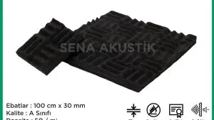 30mm Akustik Yanmaz Labirent Sünger m2 Fiyatları