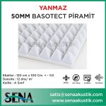 50mm Akustik Basotect Piramit Yanmaz Sünger