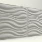 3D Strafor Duvar Panelleri Dalga Desenli Boyasız Mat Modeli