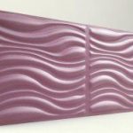 3D Strafor Duvar Panelleri Dalga Desenli LİLA Modeli