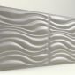 3D Strafor Duvar Panelleri Dalga Desenli İnci Beyazı Modeli