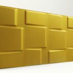 3d strafor duvar panelleri kare Gold