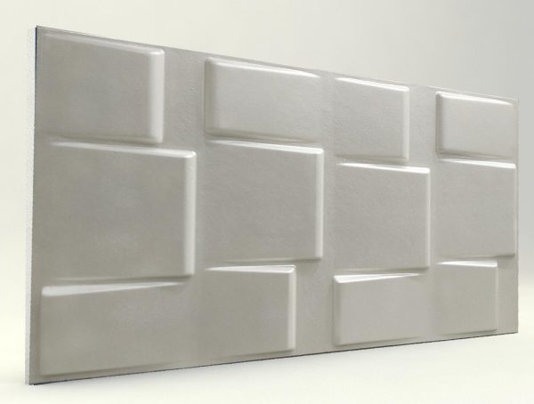 3d strafor duvar panelleri kare inci beyaz