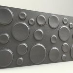 Elips Antrasit 3D Strafor Duvar Panelleri