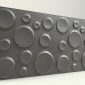 Elips Antrasit 3D Strafor Duvar Panelleri