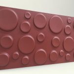 Elips Bordo 3D Strafor Duvar Panelleri
