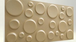 Elips Sütlü Kahve 3D Strafor Duvar Panelleri