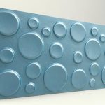 Elips Turkuaz 3D Strafor Duvar Panelleri
