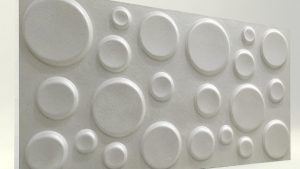 Elips İnci Beyaz 3D Strafor Duvar Panelleri