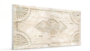 Osmanlı Dolunay Oymalı Strafor Duvar Paneli Krem Modeli
