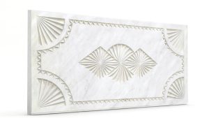 Osmanlı Dolunay Oymalı Strafor Duvar Paneli İnci Beyaz Modeli
