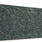 Osmanlı Güneş Desen Oymalı Strafor Duvar Paneli Antrasit Modeli