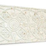 Osmanlı Güneş Desen Oymalı Strafor Duvar Paneli Krem Modeli