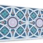 Osmanlı Güneş Desen Oymalı Strafor Duvar Paneli Mavi Modeli