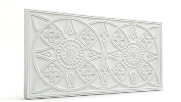 Osmanlı Güneş Desen Oymalı Strafor Duvar Paneli Sade Modeli
