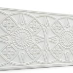Osmanlı Güneş Desen Oymalı Strafor Duvar Paneli White Modeli