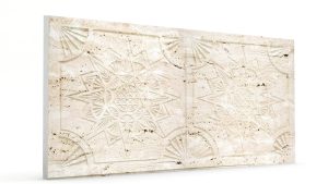 Osmanlı Yıldız Desen Oymalı Strafor Duvar Paneli Kirli Beyaz Modeli