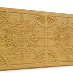 Osmanlı Yıldız Desen Oymalı Strafor Duvar Paneli Somon Modeli