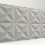 Piramit Desenli 3D Strafor Duvar Panelleri Mat Boyasız Modeli