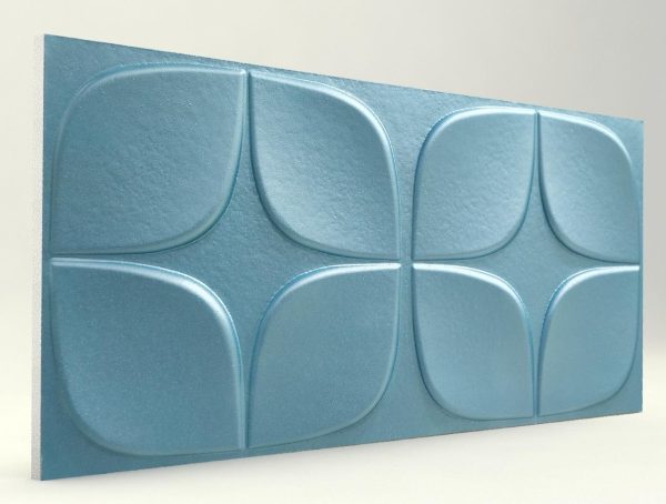 Papatya Turkuaz 3D Strafor Duvar Panelleri m2 Fiyatları