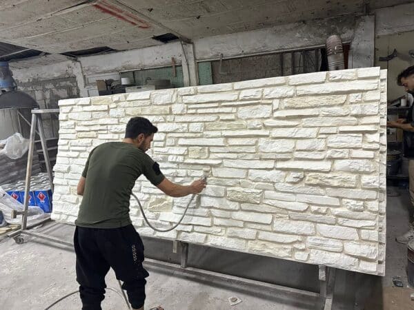 Piedra Blancura Efektli Derzli Taş Görünümlü Duvar Kaplama Panelleri